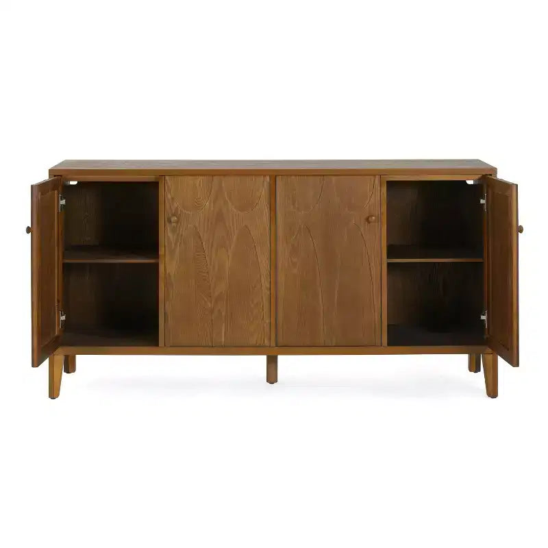 Modernes Sideboard mit vier verstellbaren Einlegeböden und Türen