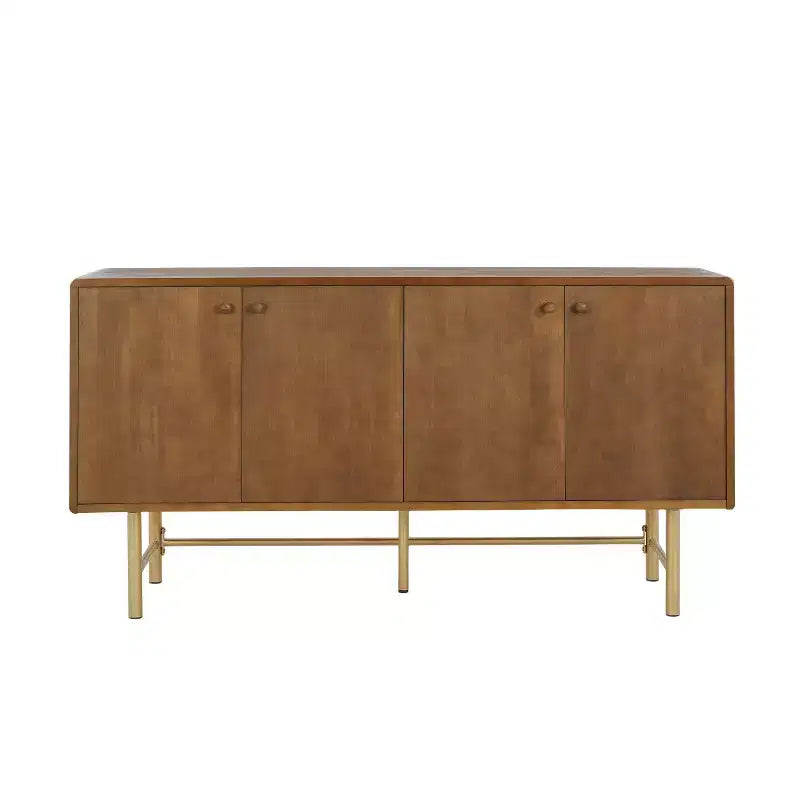 Modernes Sideboard-Buffet mit Metallgestell und zwei verstellbaren Einlegeböden