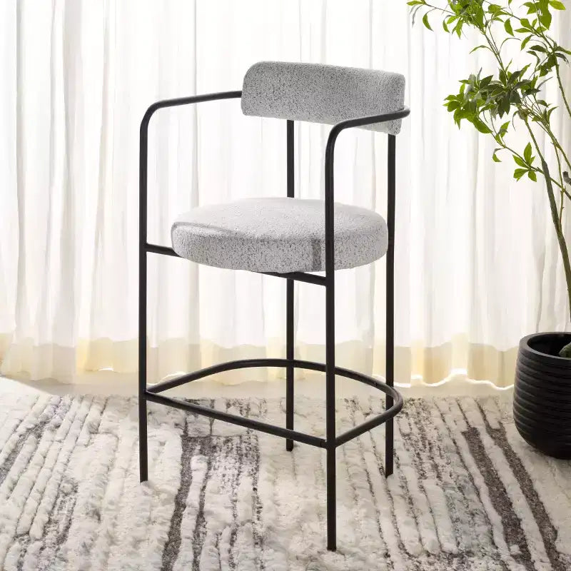 Taburete de mostrador con apoyabrazos