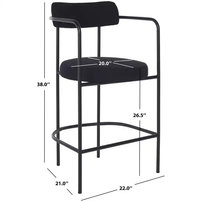 Taburete de mostrador con apoyabrazos