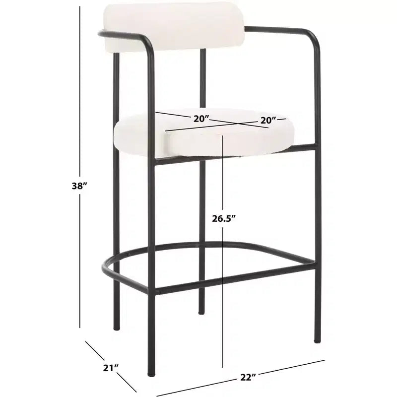 Taburete de mostrador con apoyabrazos