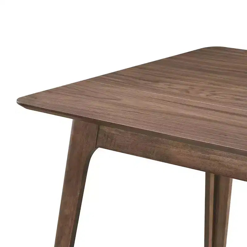 Table de salle à manger en bois pour comptoir, finition noyer