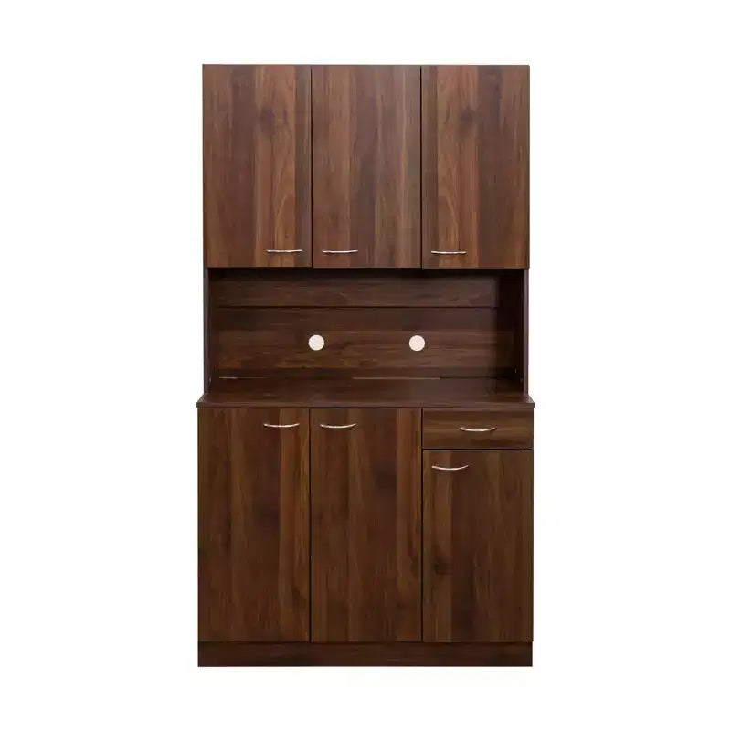 70.87 hoher Kleiderschrank mit 6 Türen, Aufbewahrungsschrank, Küchen-Sideboard- und Buffetschrank