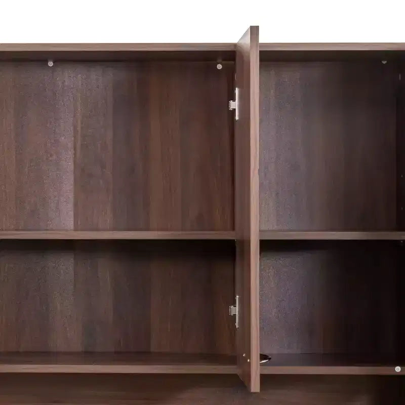 70.87 hoher Kleiderschrank mit 6 Türen, Aufbewahrungsschrank, Küchen-Sideboard- und Buffetschrank