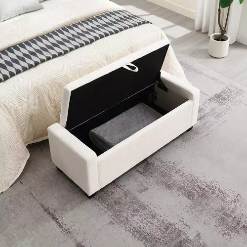 Pouf de rangement rembourré de 48